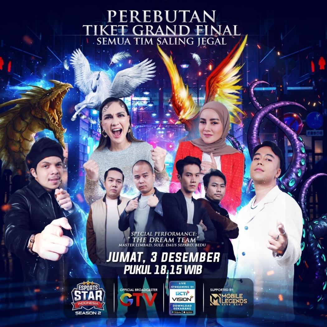Hari Ini! Pertarungan Hidup Mati Team Luna Maya & Team Olla Ramlan di Esports Star Indonesia GTV