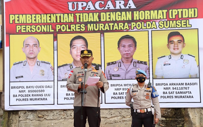 4 Polisi di Muratara Dipecat, Berikut Kasus dan Pangkat Terakhirnya