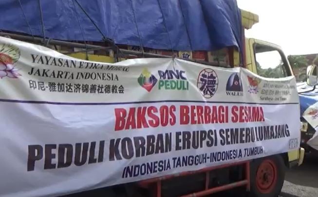 MNC Peduli-Yemi Salurkan Bantuan Sembako bagi Korban Erupsi Semeru di Lumajang