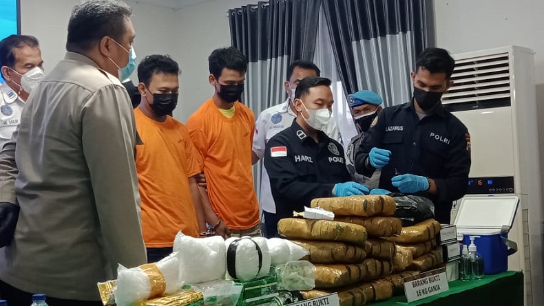 Peredaran 16 Kg Ganja di Medan Digagalkan Polisi, 2 Orang Diamankan