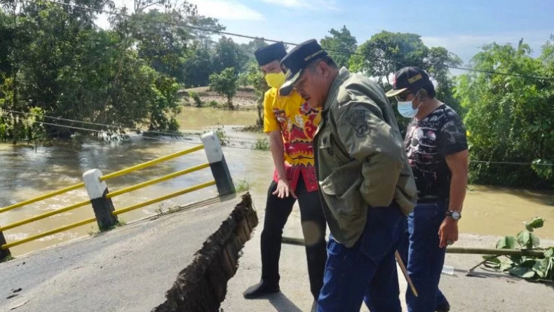 Jembatan Way Bilew yang Ambruk di Lampung Tengah Segera Diperbaiki