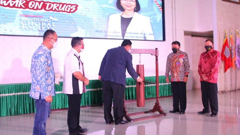 Kapolda Sulut Hadiri Pembukaan Kompetisi Paduan Suara Piala Kepala BNN