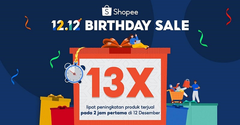 Shopee 12.12 Birthday Sale Dimulai dengan Awal yang Kuat, Peningkatan 13 Kali Lipat Produk Terjual dalam 2 Jam Pertama pada 12 Desember   