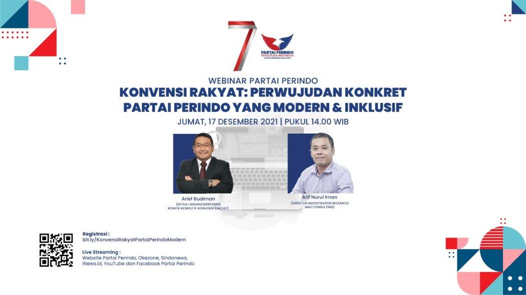 Mau Jadi Anggota Dewan? Cek Caranya di Webinar Partai Perindo tentang Konvensi Rakyat 17 Desember, Daftar di Sini!