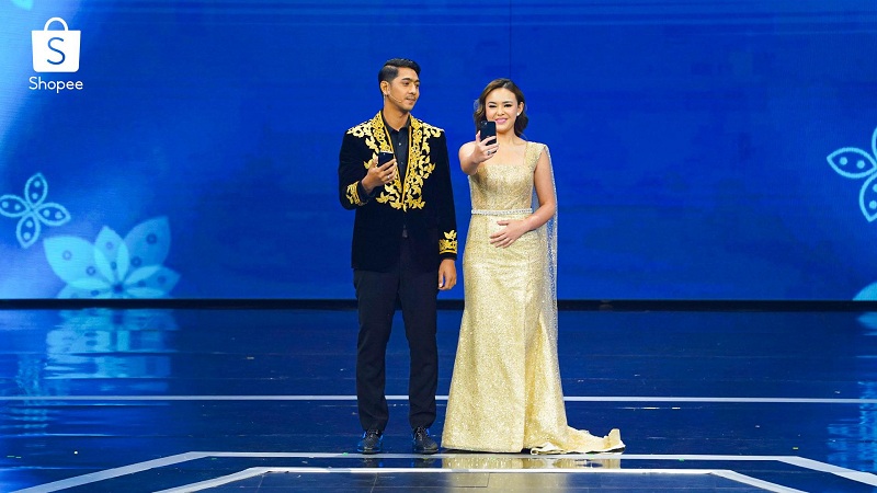 Keseruan Tiga Bintang Utama Serial Ikatan Cinta pada Gelaran Shopee 12.12 Birthday Sale TV Show 