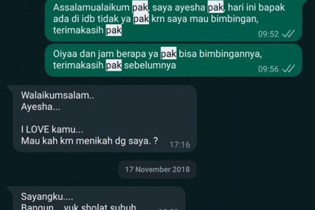 Begini Rayuan Dosen UNJ ke Mahasiswinya: I Love, Mau Kah Kamu Menikah dengan Saya