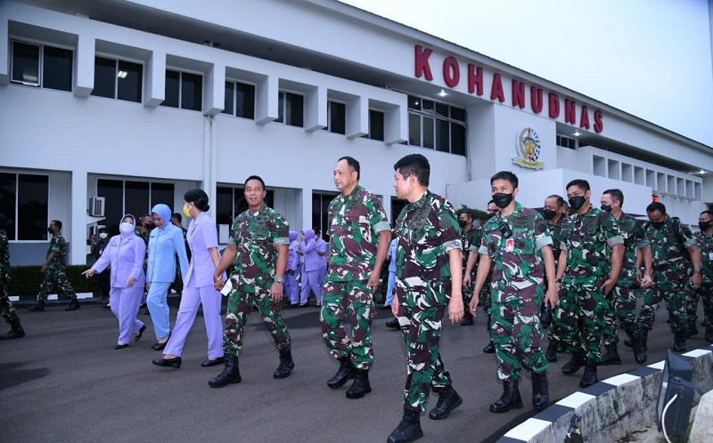 Panglima TNI Tinjau Kesiapan Komando Pertahanan Udara Nasional di Halim Perdanakusuma