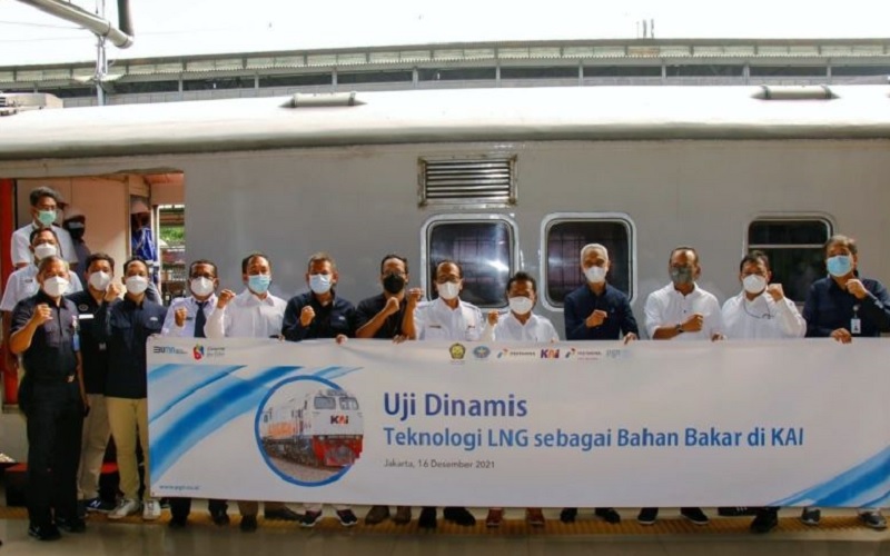 PGN dan KAI Lakukan Uji Dinamis Kereta Api Bahan Bakar LNG
