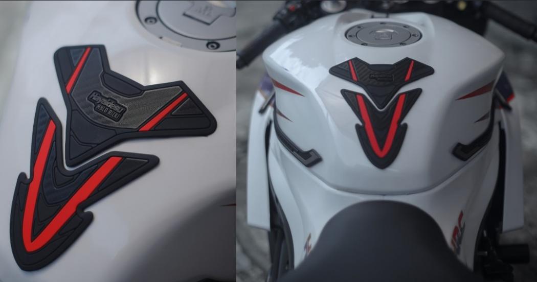 Hayaidesu Kolaborasi Mblo Rizki Bikin Tank Pad Motor Sport Berdesain Sangar 
