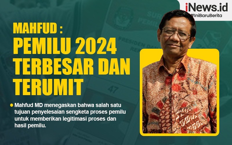 Mahfud : Pemilu 2024 Terbesar dan Terumit, Penyelesaian Sengketa Harus Presisi