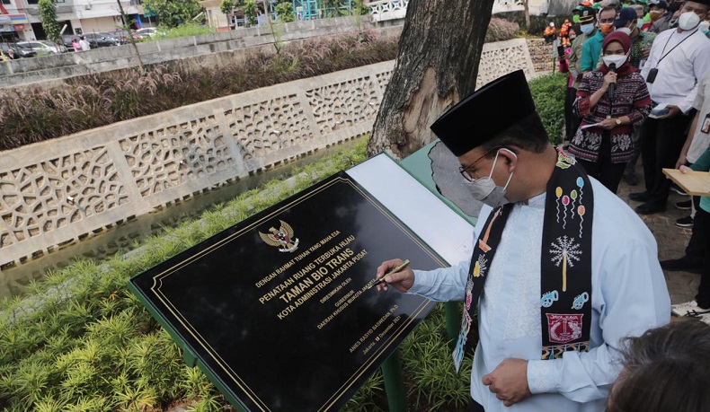 Bangun Taman Biotrans, Anies Baswedan Ingin Jakarta Kota Ramah Lingkungan  