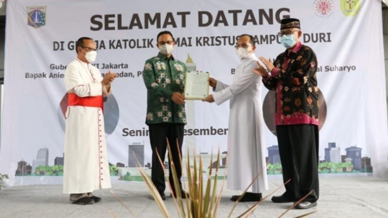 Serahkan IMB Gereja di Duri Selatan, Anies : Jakarta Rumah bagi Siapa pun