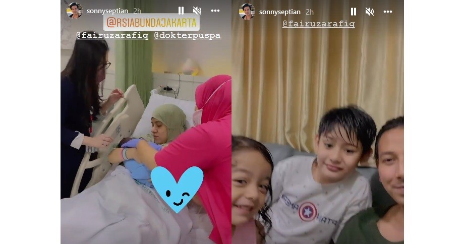Fairuz A Rafiq Lahirkan Anak Ketiga, Kedua Kakaknya Sambut Gembira sang Adik