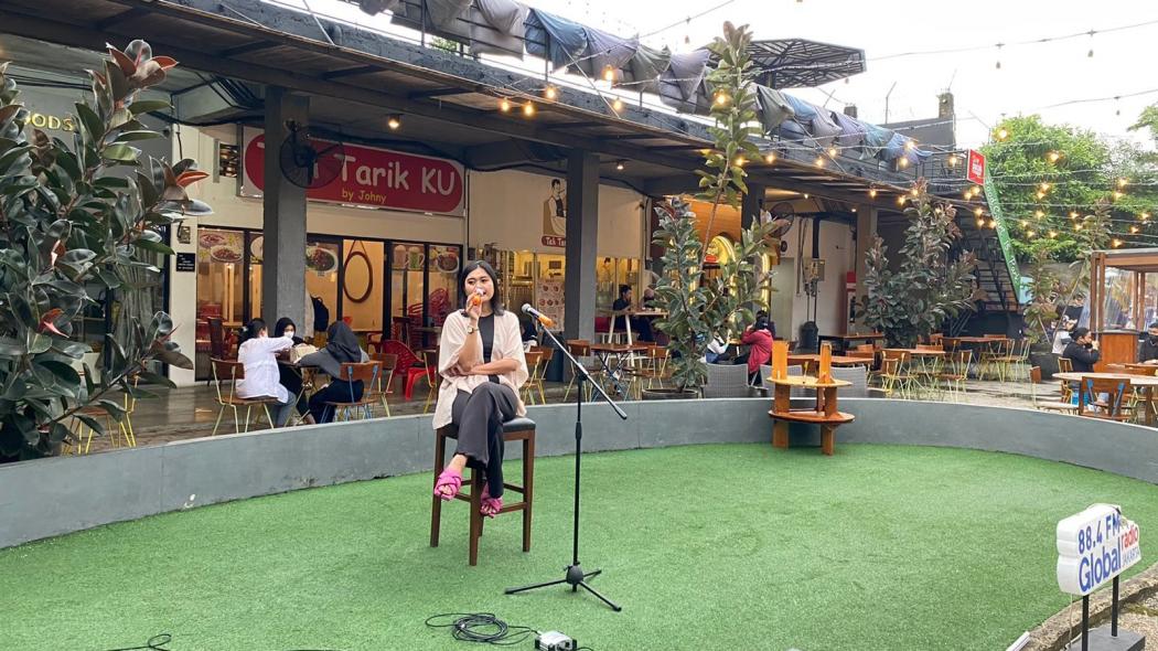 Seru-seruan di Globalkustik Anggi Marito, Shanna Shannon dan Rahmania Astrini Hibur Global People