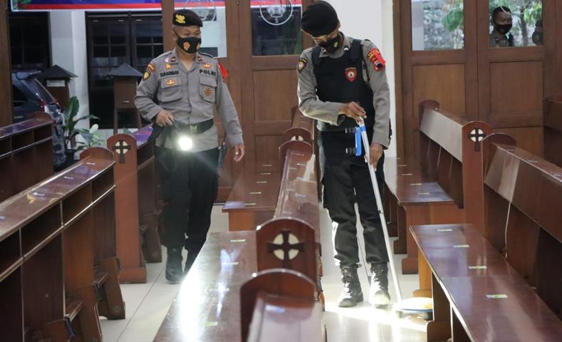 Jelang Misa Natal, Polisi Sterilisasi Semua Gereja di Kabupaten Semarang