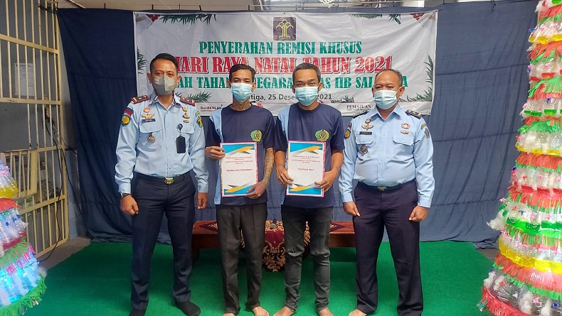 Momen Natal, 11 Narapidana Rutan Salatiga Terima Remisi 
