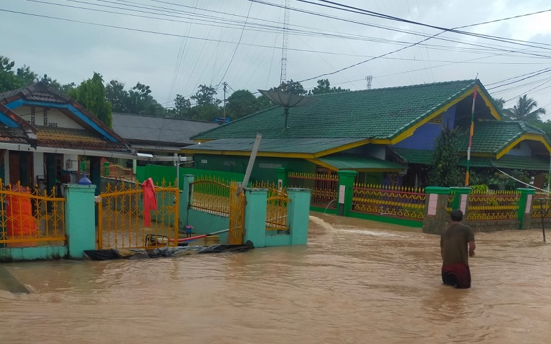 Diguyur Hujan Lebat, Sejumlah Wilayah di Muara Enim Terendam Banjir