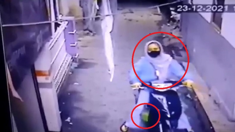Viral Wanita Cantik Curi 2 Tabung Gas di Batununngal Bandung Terekam CCTV