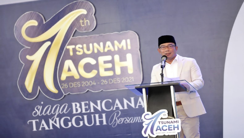 17 Tahun Bencana Tsunami Berlalu, Ridwan Kamil: Infrastruktur Aceh Kini Lebih Maju