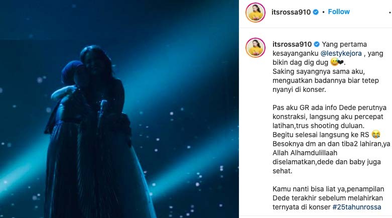 Rossa Ungkap Detik-Detik Lesti Kejora Kontraksi hingga Dilarikan ke Rumah Sakit