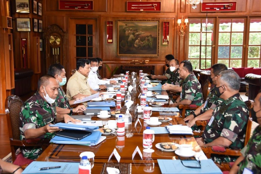 KSAU Bertemu Menhan Prabowo, Bahas Alutsista hingga Program Kerja