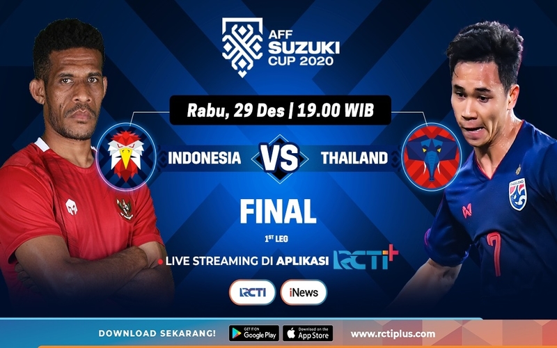 Ini Link Live Streaming Indonesia Vs Thailand Leg1 Final Piala AFF 2020 Malam Ini
