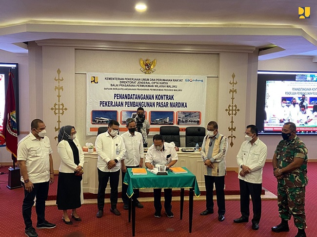 Tingkatkan Perekonomian Masyarakat Kota Ambon, Kementerian PUPR Bangun Pasar Mardika 