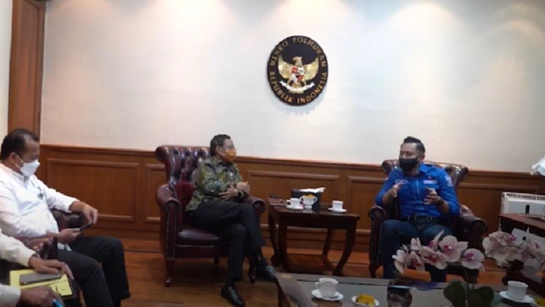 Bertemu Mahfud MD, AHY Jelaskan Kisruh Demokrat