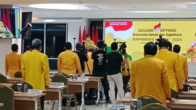 Buka Rapimnas Golkar, Airlangga: Kita Terus Kawal Pemerintahan Jokowi 
