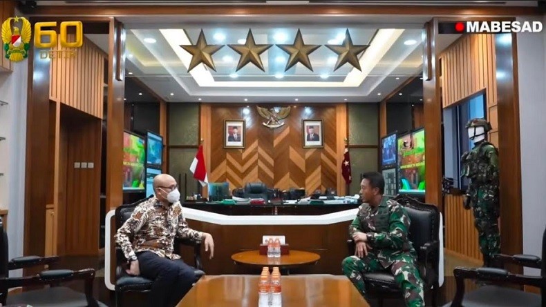 Bahas Teknologi Militer dengan Dubes RI untuk Prancis, KSAD: Saya Serius Harus Ada Hasil