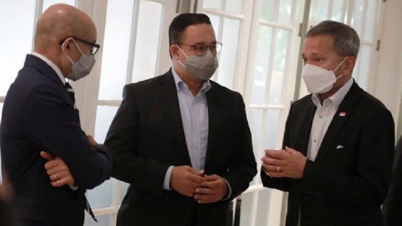 Bertemu Menlu Singapura, Anies: Bahagia bila Jumpa Teman Diskusi Cerdas