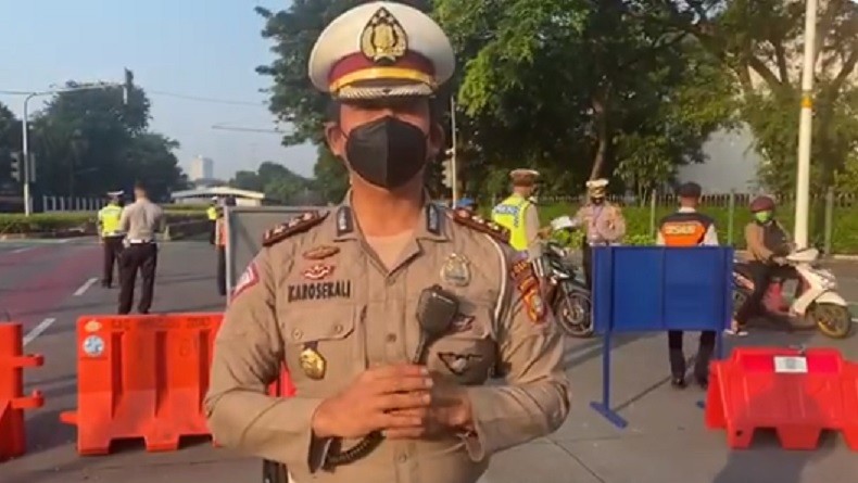Penyekatan Jalan di Jakarta, Pengendara Diminta Dokumen Sesuai Ketentuan PPKM Darurat