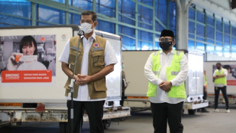 Vaksin Covid-19 Tahap Ketiga Tiba, Doni Monardo: Harus Diimbangi Kepatuhan Protokol Kesehatan 