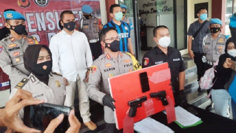 Polisi Tangkap Penodong Pistol kepada Kurir Online Shop di Bogor