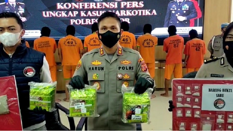 Edarkan Narkotika Bernilai Rp6 Miliar,  Kuli Bangunan di Bogor Ditangkap