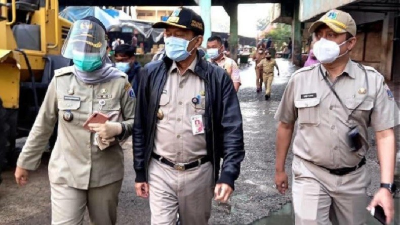 Cek Lokasi Kebakaran Pasar Minggu, Plt Wali Kota Jaksel: Bangunan Rawan Runtuh