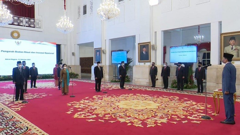 Jokowi Lantik Dewan Pengarah BRIN, Megawati Jabat Ketua