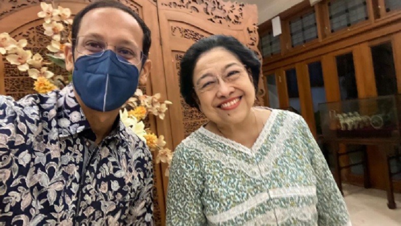 Di Tengah Isu Reshuffle, Nadiem Makarim Ngobrol 2 Jam dengan Megawati