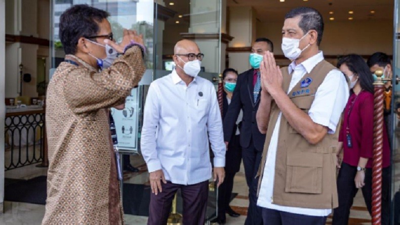 Percepatan Pemulihan Sektor Parekraf Nasional, Sandiaga Gandeng BNPB Petakan Penanganan Covid-19