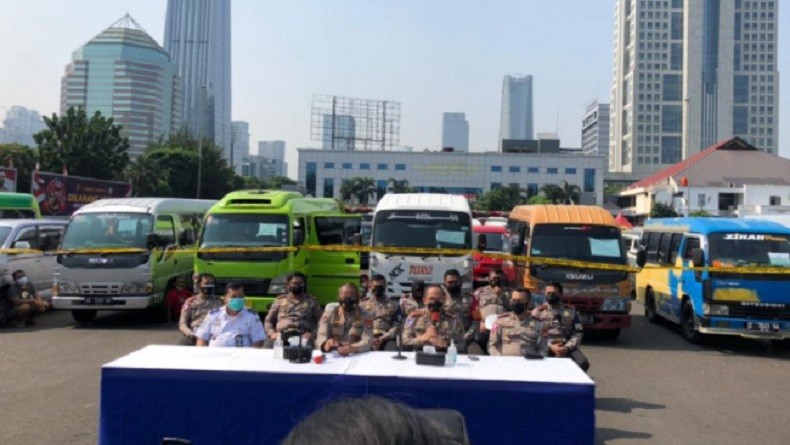 Operasi Polda Metro Jaya, Dalam Dua Hari 115 Kendaraan Travel Gelap Ditangkap