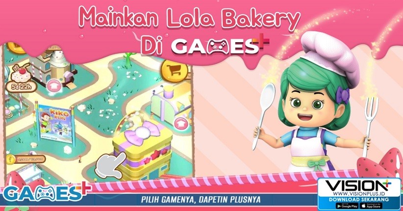 Seru-Seruan Bersama Lola di Game Lola Bakery di Games+!