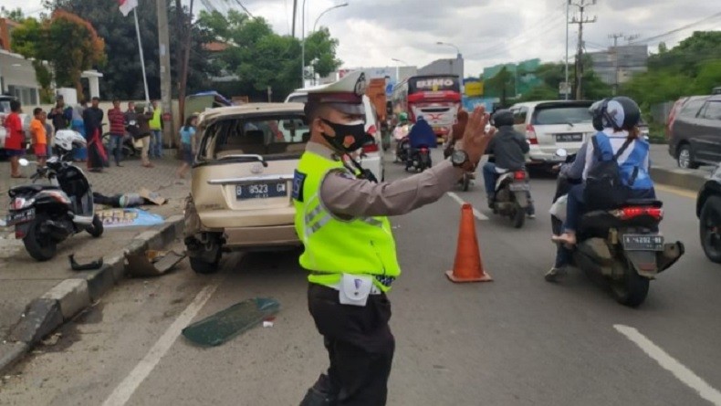 Lima Pejalan Kaki Tertabrak Truk di Tangerang, Dua Anak Tewas