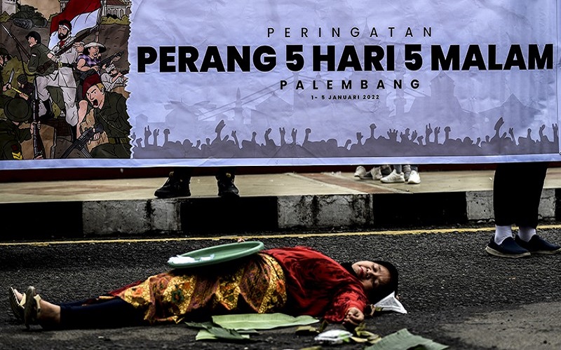 Warga Palembang Peringati Pertempuran 5 Hari 5 Malam 