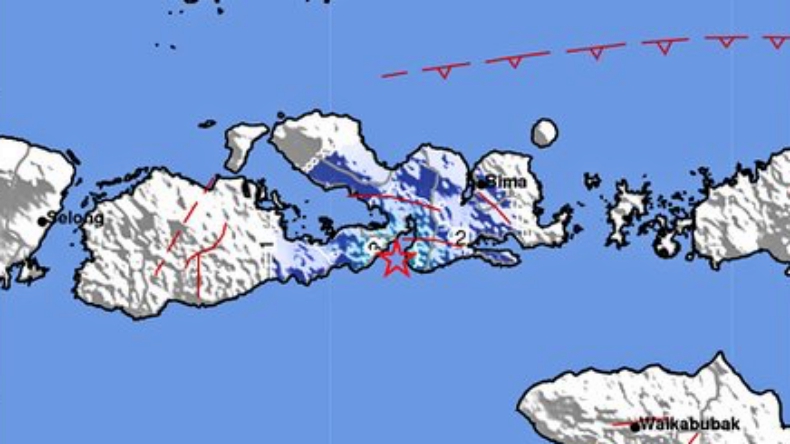 Gempa Terkini Magnitudo 4,2 Guncang Dompu NTB