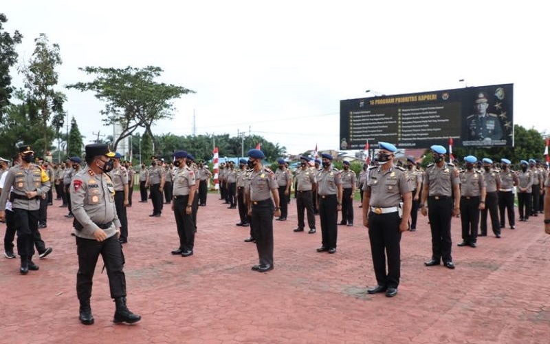 447 Personel Naik Pangkat, Pesan Kapolda Sumut: Jaga Nama Baik Polri 