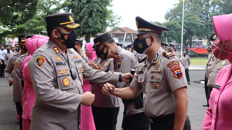 Awal Januari, 51 Personel Polres Salatiga Naik Pangkat 