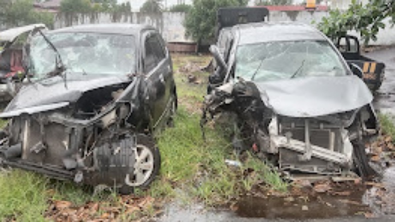 2 Mobil Bertabrakan di Sinonsayang, ASN Warga Kotamobagu Tewas