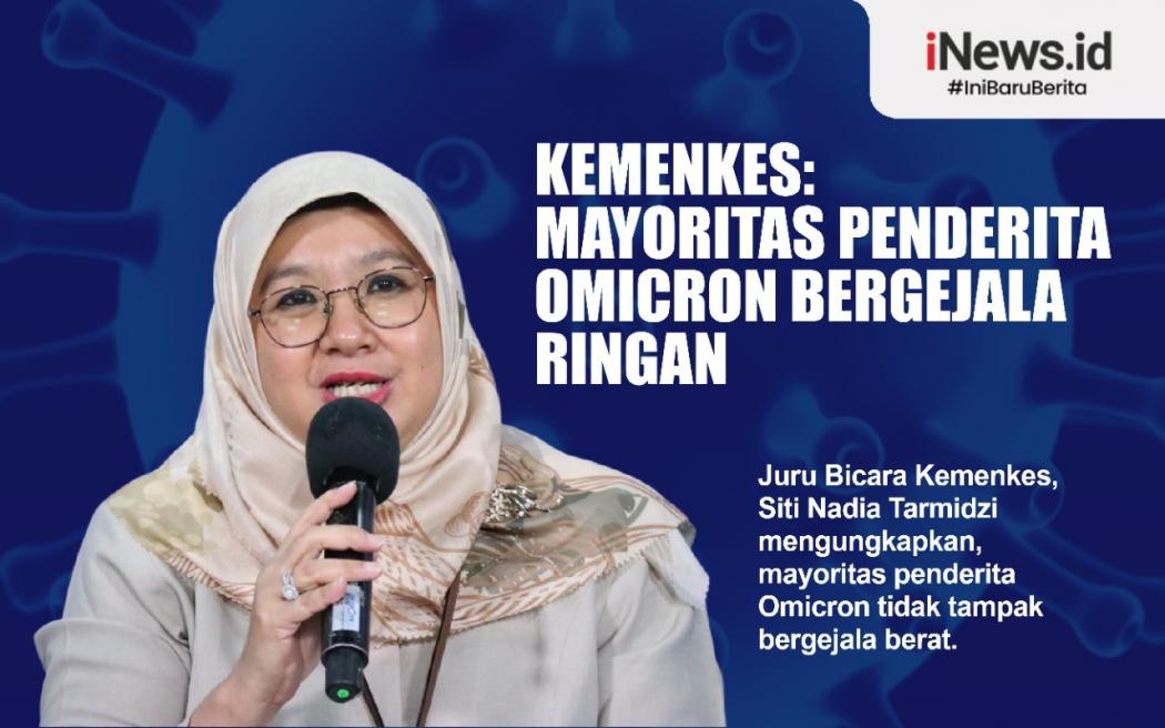 Kemenkes Sebut Mayoritas Penderita Omicron Bergejala Ringan