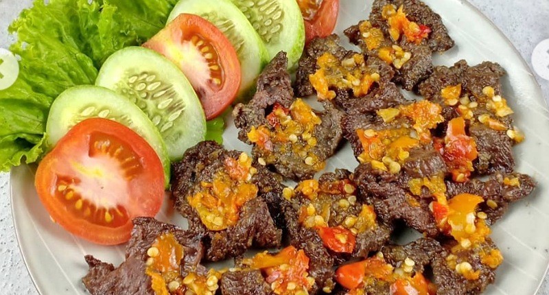 Cara Membuat Dendeng Daging Sambal Geprek, Empuk dan Enak Bikin Nagih