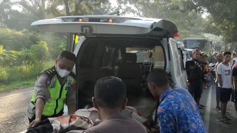 Kecelakaan Motor Tabrak Bus hingga Terseret lalu Terbakar di Jalinsum, Pengendara Tewas